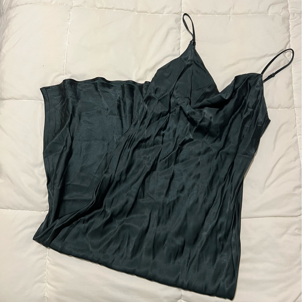 Zara Slip Dress - emerald green